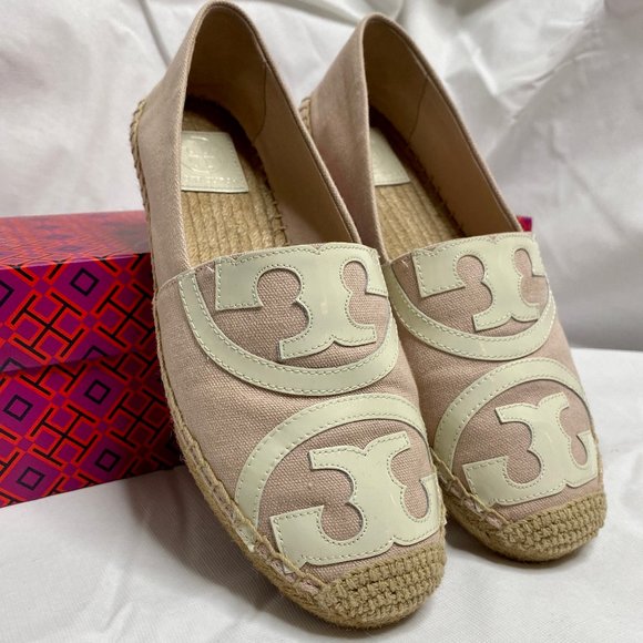 Tory Burch Poppy Espadrille Canvas Patent Leather - Picture 7 of 10
